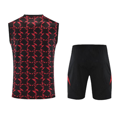 Debardeur-Short-Manchester-United-2025-2026-Rouge-Noir-Motif-2