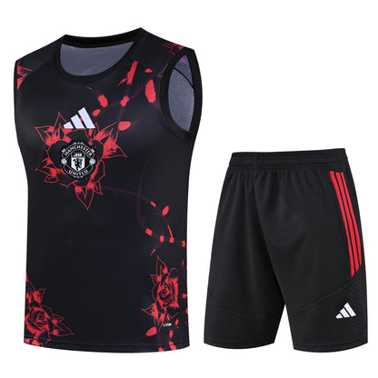 Debardeur Short Manchester United Homme 2026 2027 Pre-Match Rouge Noir