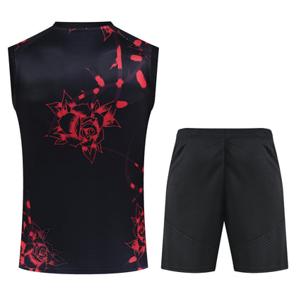 Debardeur Short Manchester United Homme 2026 2027 Pre-Match Rouge Noir