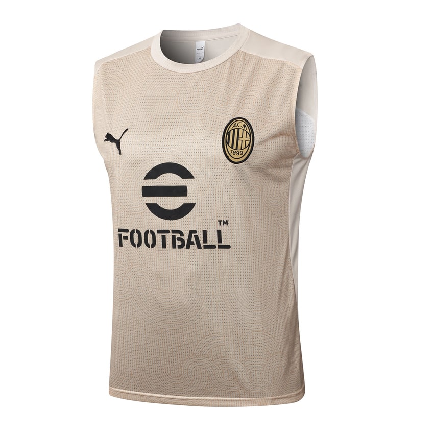 Camiseta corta sin mangas del Milan AC para hombre 2024-2025 beige | Fútbol
