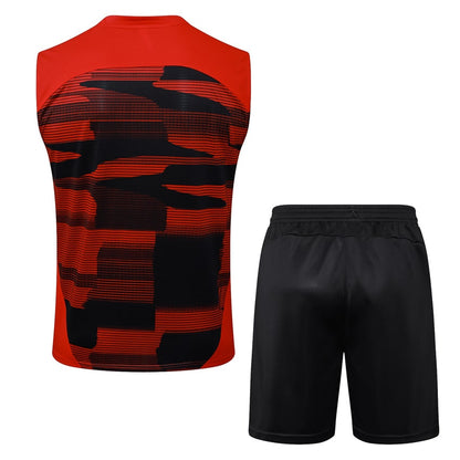 Debardeur Short Milan AC Homme 2024 2025 Rouge Noir | Foot Sport