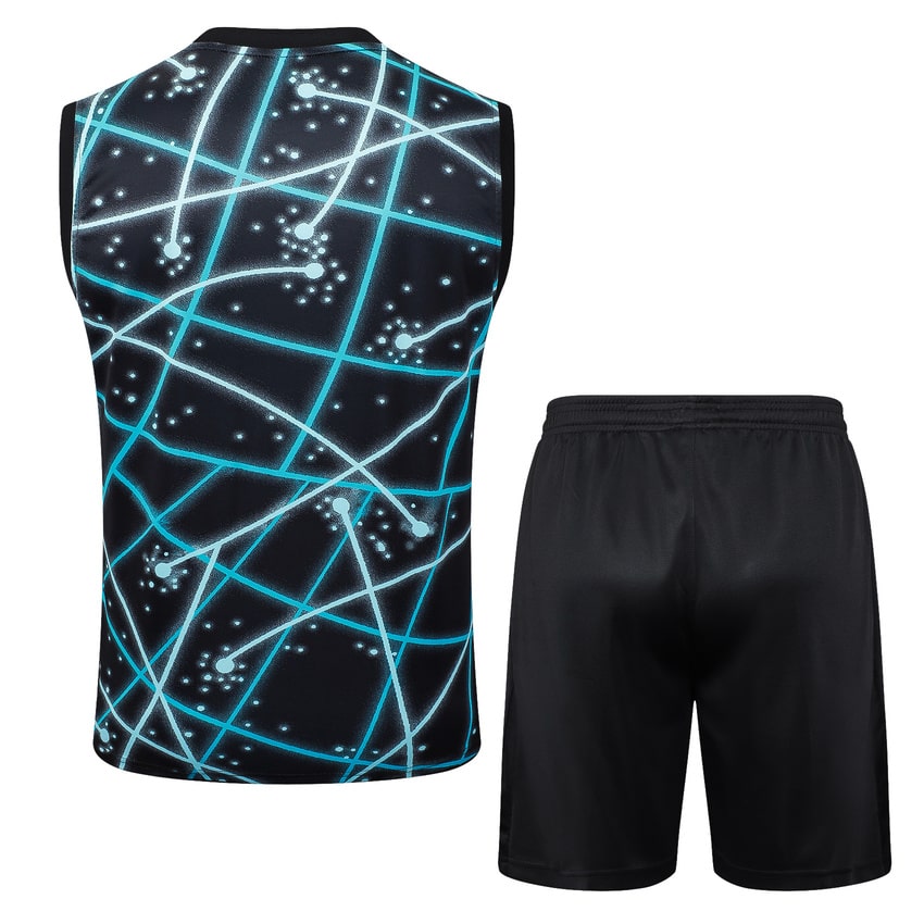 Debardeur Short PSG Homme 2025 2026 Noir Bleu | Foot Sport