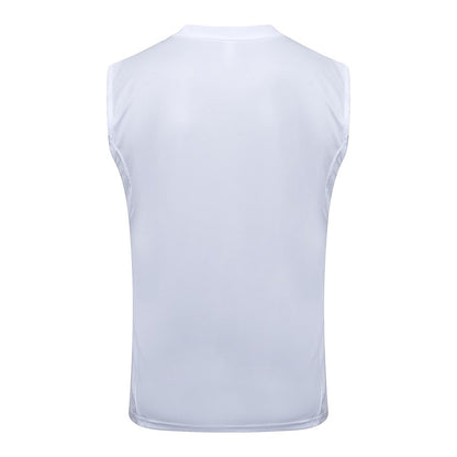 Debardeur Short Real Madrid Homme 2025 2026 Blanc Bleu | Foot Sport