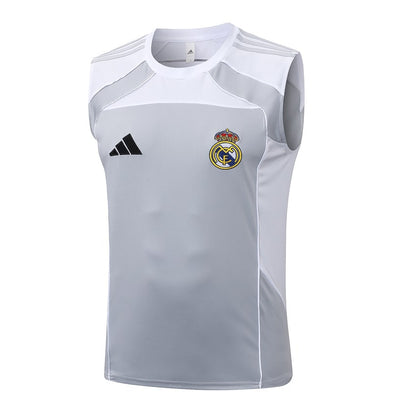 Debardeur Short Real Madrid Homme 2025 2026 Gris Blanc | Foot Sport