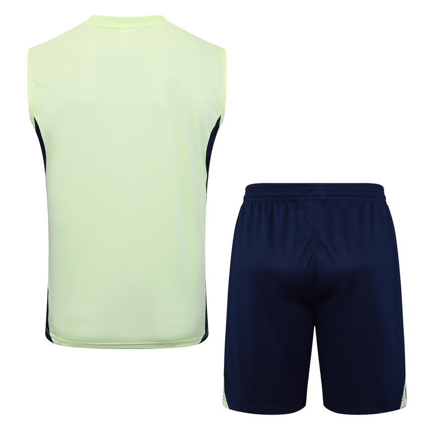 Camiseta de tirantes y pantalón corto del Real Madrid para hombre 2025-2026, verde claro | Fútbol