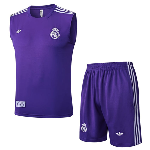 Men's Real Madrid Vest and Shorts 2025-2026 Purple – Foot Sport
