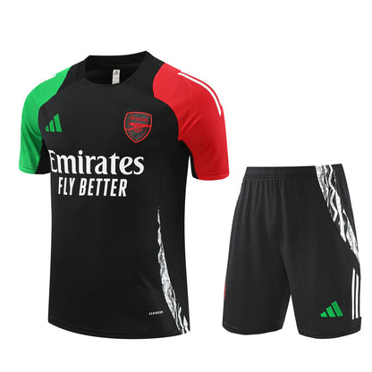 Ensemble Maillot Short Arsenal Homme/Enfant 2024 2025 Noir | Foot Sport