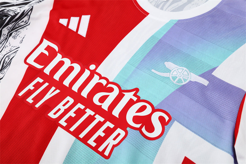 Ensemble Maillot Short Arsenal Homme/Enfant 2024 2025 Rouge Blanc Camouflage | Foot Sport