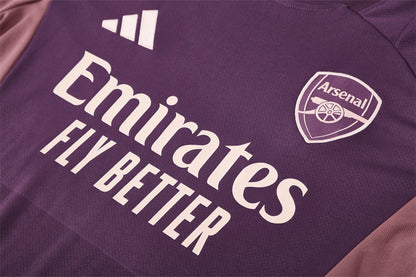 Ensemble Maillot Short Arsenal Homme/Enfant 2024 2025 Violet Rose | Foot Sport