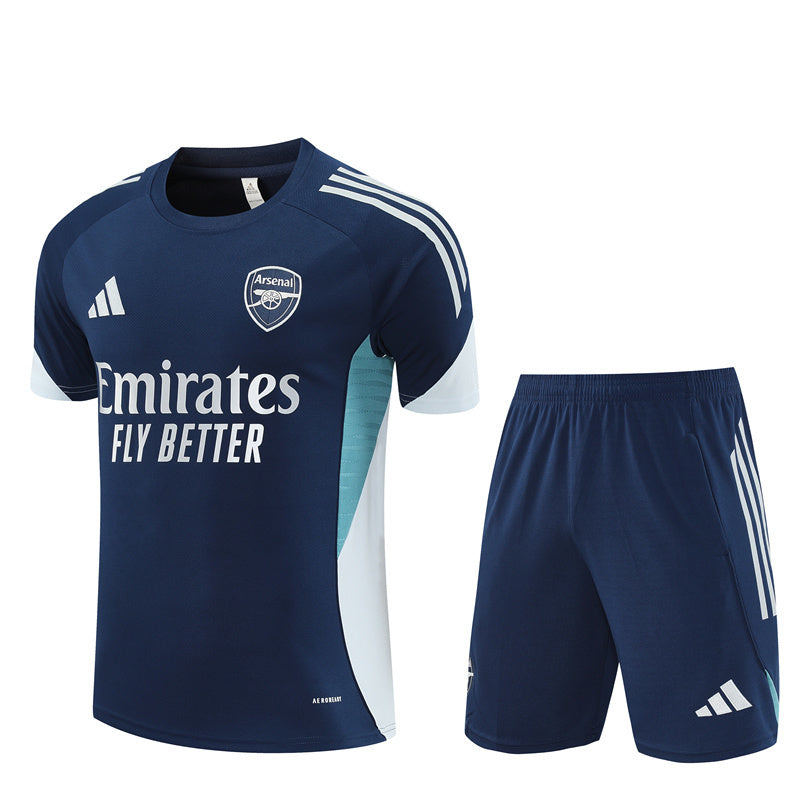 Ensemble Maillot Short Arsenal Homme/Enfant 2025 2026 Bleu Sombre | Foot Sport