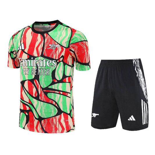 Ensemble-Maillot-Short-Arsenal-2025-2026-Rouge-Vert-1