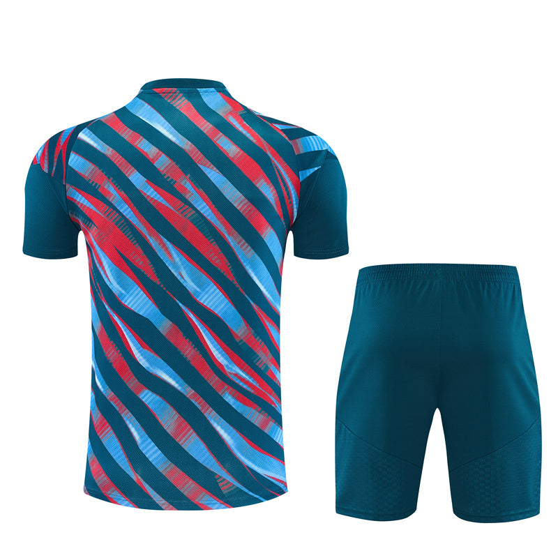 Ensemble-Maillot-Short-Arsenal-2026-2027-Bleu-Rouge-Camouflage-2