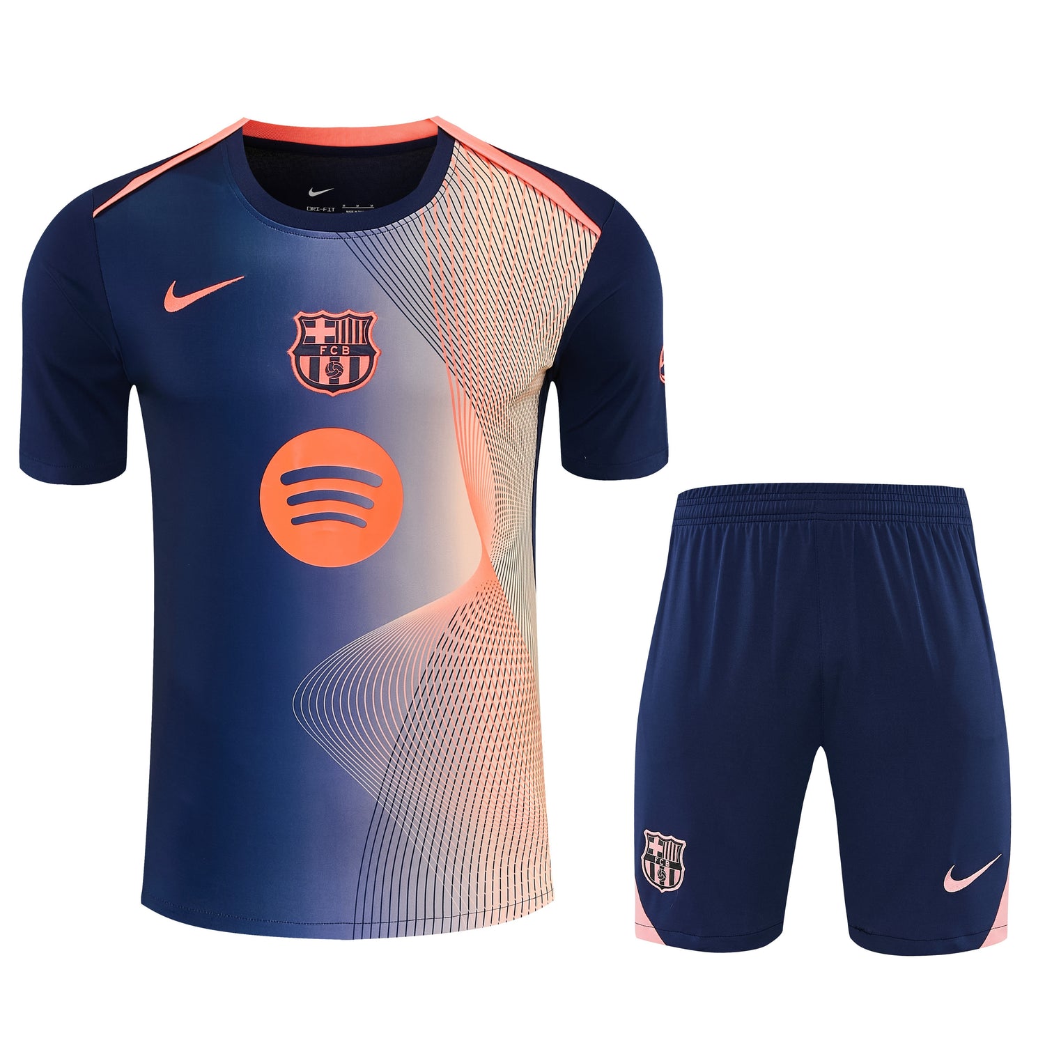 Ensemble-Maillot-Short-Bacelone-2026-2027-Bleu-Roi-Orange-1