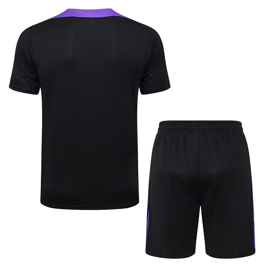Ensemble Maillot Short Barcelone Homme 2025 2026 Noir Violet | Foot Sport