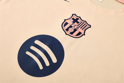 Camiseta de entrenamiento beige del Barcelona para hombre/niño 2025-2026 | Fútbol