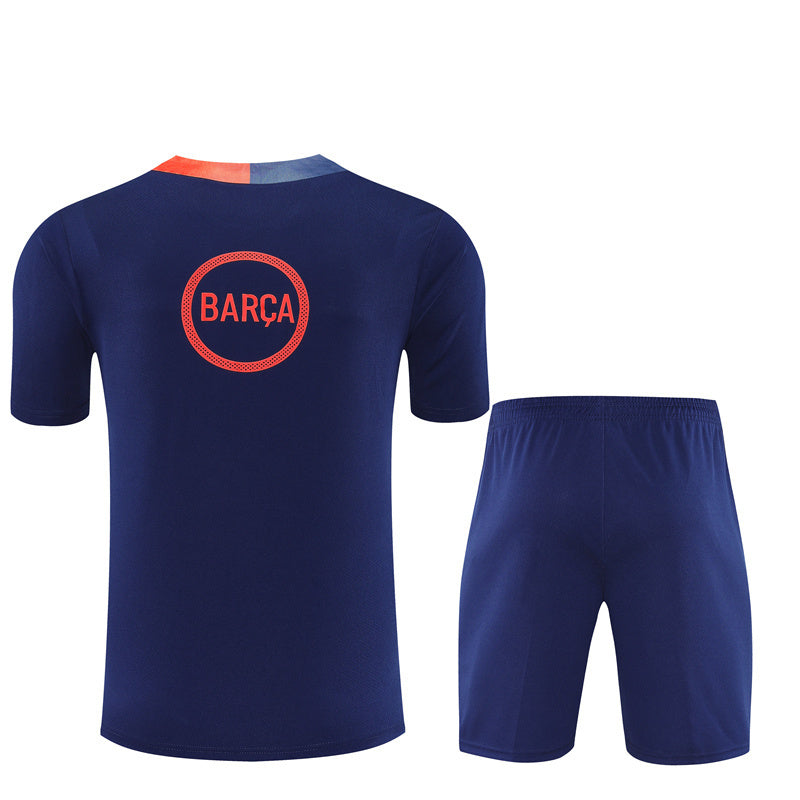 Ensemble Maillot Short Barcelone Homme/Enfant 2025 2026 Bleu Sombre | Foot Sport