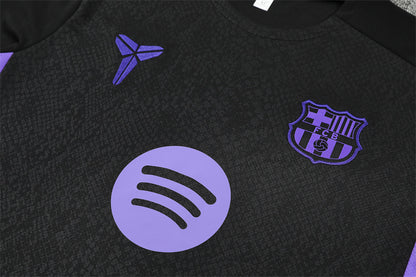 Ensemble Maillot Short Barcelone Homme/Enfant 2025 2026 Noir Violet | Foot Sport