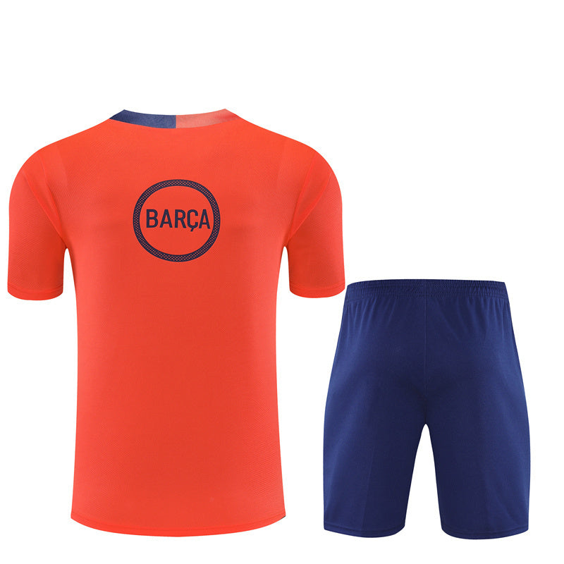 Ensemble Maillot Short Barcelone Homme/Enfant 2025 2026 Orange | Foot Sport