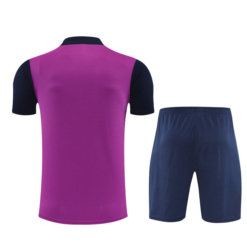 Ensemble Maillot Short Barcelone Homme/Enfant 2025 2026 Violet Bleu | Foot Sport