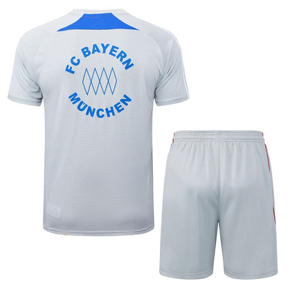 Ensemble Maillot Short Bayern Munich Homme 2025 2026 Gris | Foot Sport