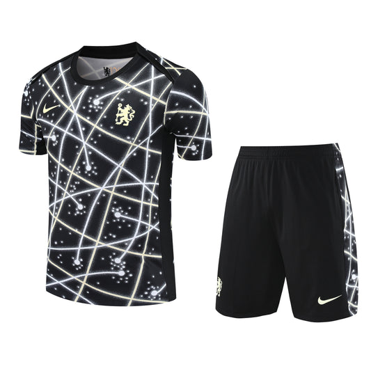 Ensemble-Maillot-Short-Chelsea-2025-2026-Noir-Motif-1