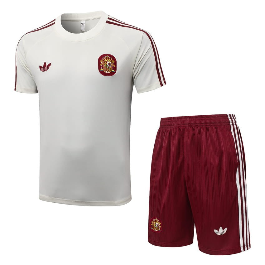 Ensemble-Maillot-Short-Espagne-2026-2027-Blanc-Rouge-1
