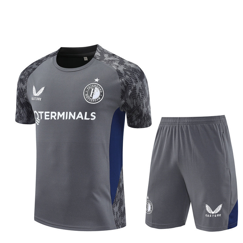 Feyenoord Men's/Kids' Short Sleeve Jersey and Shorts Set 2025 2026