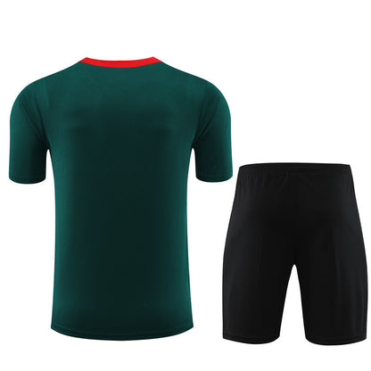 Ensemble Maillot Short Liverpool Homme/Enfant 2024 2025 Vert | Foot Sport