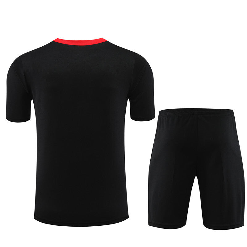 Ensemble Maillot Short Liverpool Homme/Enfant 2024 2025 Noir | Foot Sport