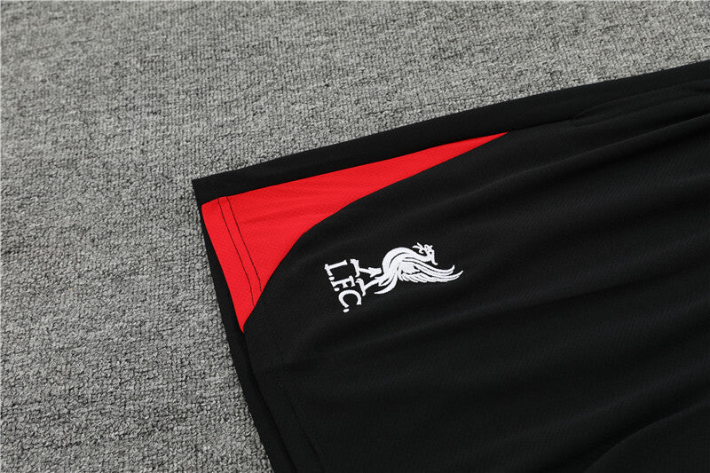 Ensemble Maillot Short Liverpool Homme/Enfant 2024 2025 Noir | Foot Sport