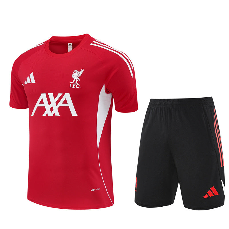 Ensemble Maillot Short Liverpool Homme/Enfant 2025 2026 Rouge | Foot Sport