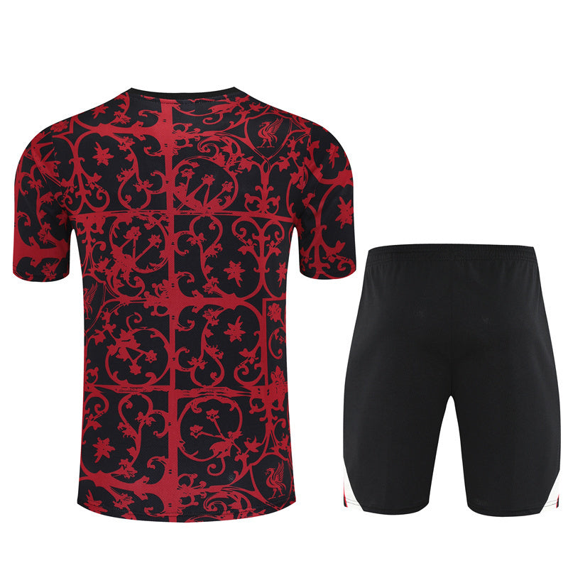 Ensemble Maillot Short Liverpool Homme/Enfant 2025 2026 Rouge Camouflage | Foot Sport