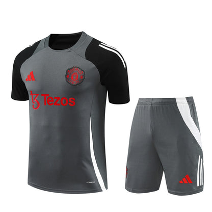 Ensemble-Maillot-Short-Manchester-United-2024-2025-Gris-1