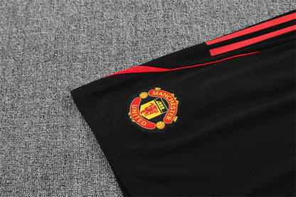Ensemble Maillot Short Manchester United Homme/Enfant 2025 2026 Blanc Rouge | Foot Sport