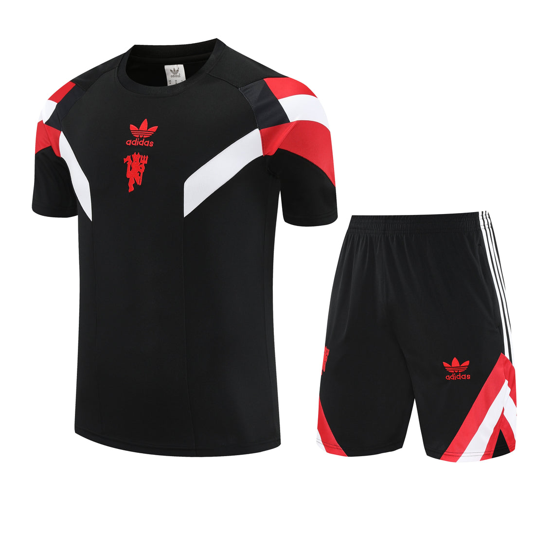 Ensemble-Maillot-Short-Manchester-United-2025-2026-Noir-Rouge-Blanc-1