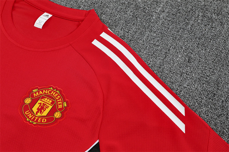 Ensemble Maillot Short Manchester United Homme/Enfant 2025 2026 Rouge | Foot Sport