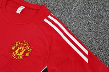 Ensemble Maillot Short Manchester United Homme/Enfant 2025 2026 Rouge | Foot Sport