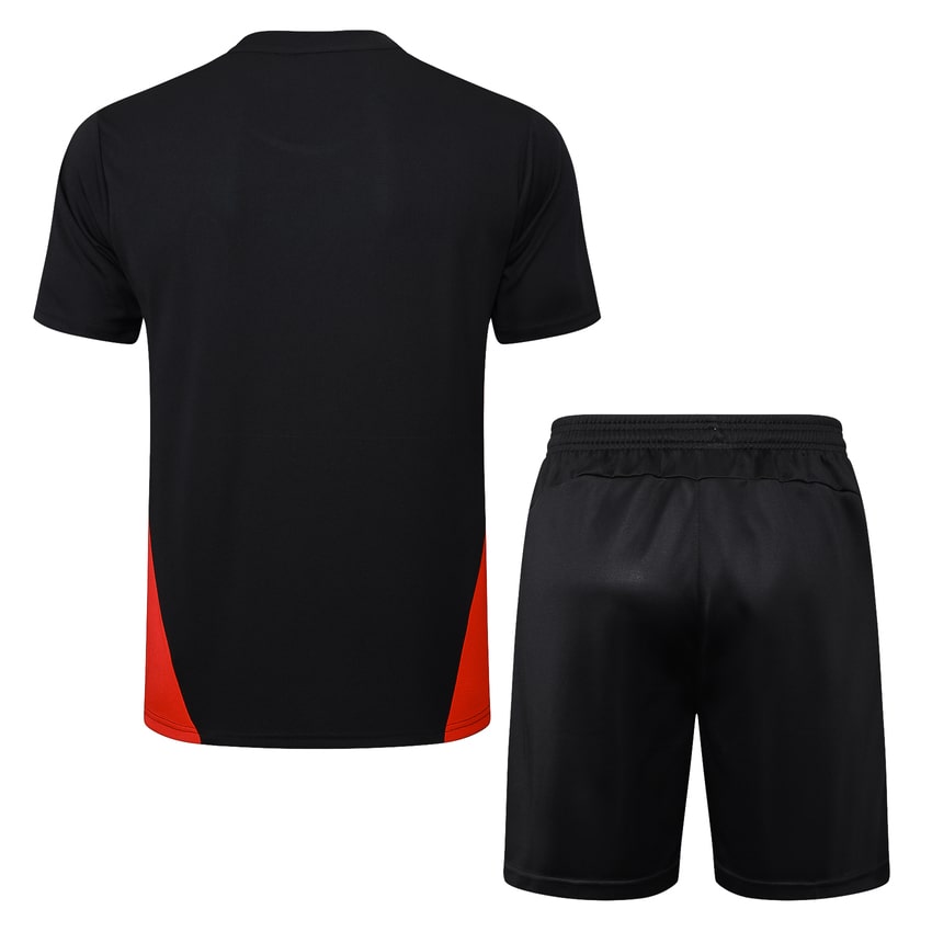 Conjunto de camiseta y pantalón corto para hombre del AC Milan 2024-2025, color negro | Fútbol