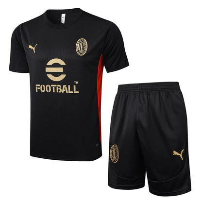 Ensemble-Maillot-Short-Milan-AC-2024-2025-Noir