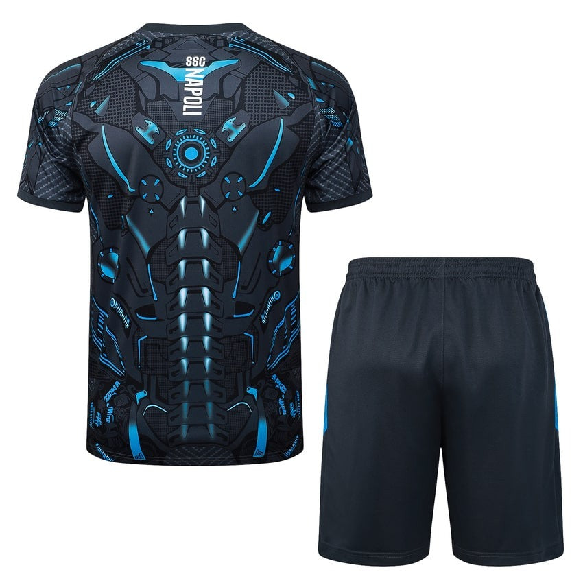 Ensemble-Maillot-Short-Naples-Homme-Enfant-2025-2026-Noir-Motif-2