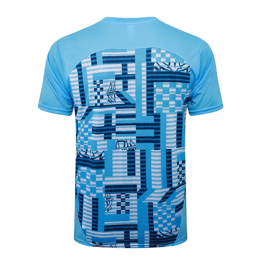 Ensemble Maillot Short Marseille OM Homme 2025 2026 Bleu Ciel | Foot Sport