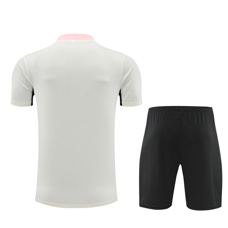 Ensemble Maillot Short PSG Homme/Enfant 2024 2025 Blanc Rose | Foot Sport