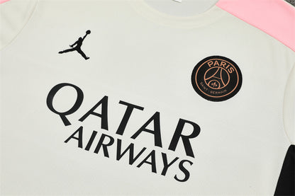 Ensemble Maillot Short PSG Homme/Enfant 2024 2025 Blanc Rose | Foot Sport