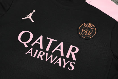 Ensemble Maillot Short PSG Homme/Enfant 2024 2025 Noir Rose | Foot Sport