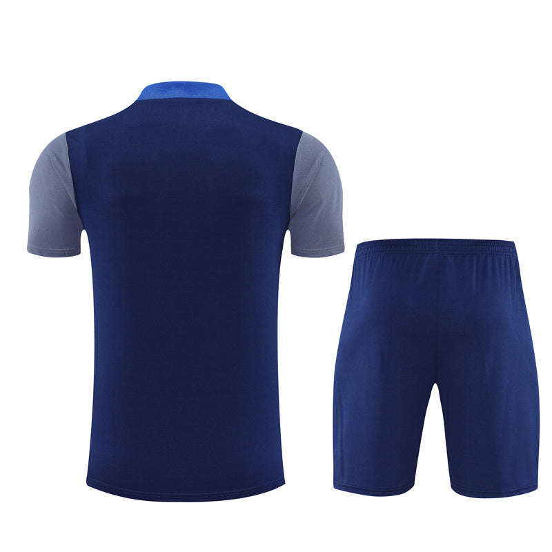 Ensemble Maillot Short PSG Homme/Enfant 2025 2026 Bleu Gris | Foot Sport