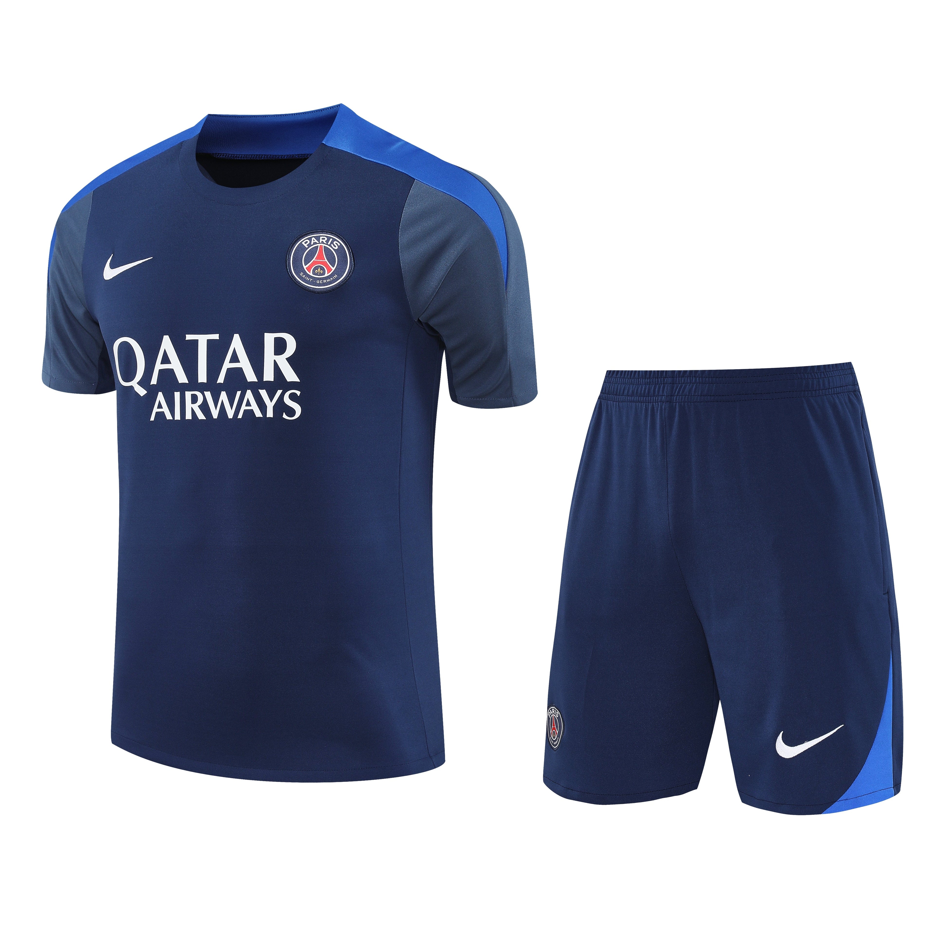 Ensemble-Maillot-Short-PSG-2025-2026-Bleu-Gris-Logo-1