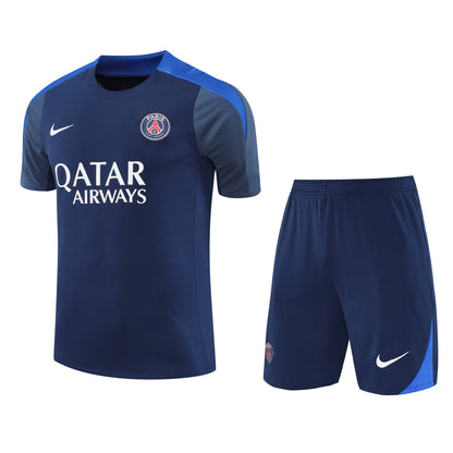 Ensemble-Maillot-Short-PSG-2025-2026-Bleu-Gris-Logo-1