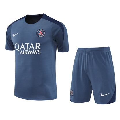 Ensemble-Maillot-Short-PSG-2025-2026-Gris-Logo-1
