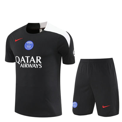 Ensemble Maillot Short PSG Homme/Enfant 2025 2026 Noir | Foot Sport