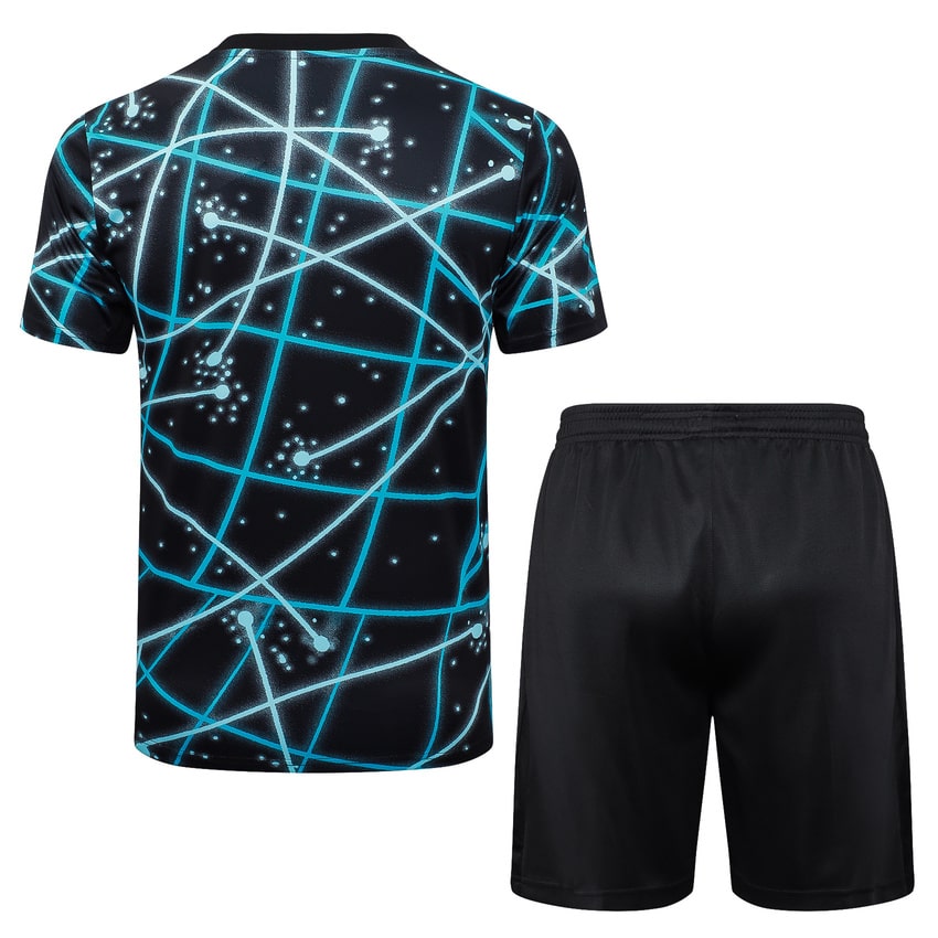 Ensemble Maillot Short PSG Homme 2025 2026 Noir Bleu | Foot Sport
